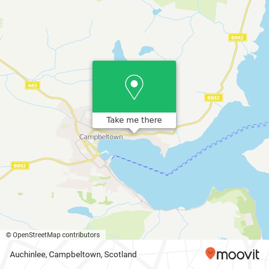 Auchinlee, Campbeltown map