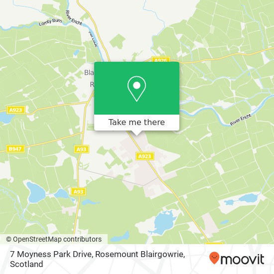 7 Moyness Park Drive, Rosemount Blairgowrie map