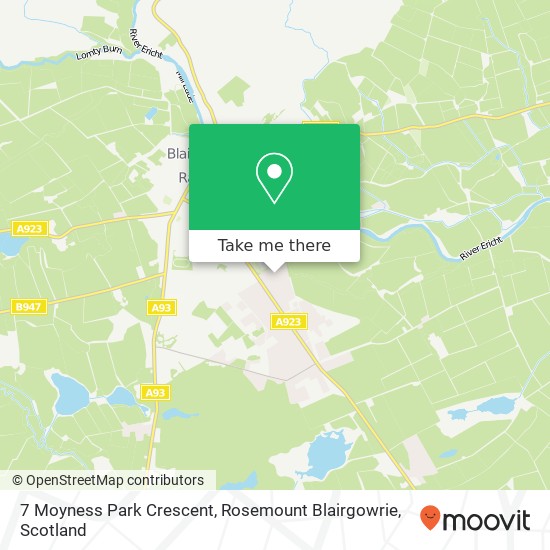 7 Moyness Park Crescent, Rosemount Blairgowrie map