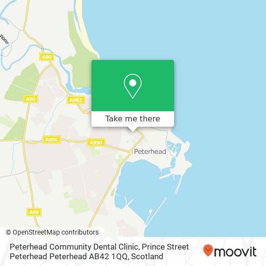 Peterhead Community Dental Clinic, Prince Street Peterhead Peterhead AB42 1QQ map