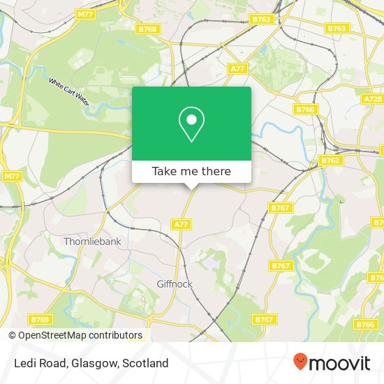 Ledi Road, Glasgow map