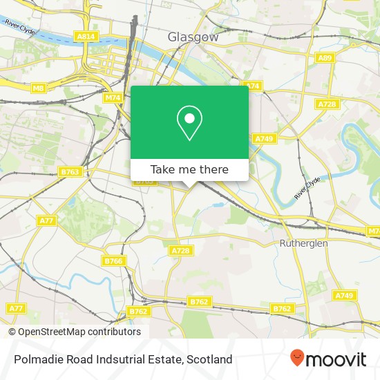 Polmadie Road Indsutrial Estate map