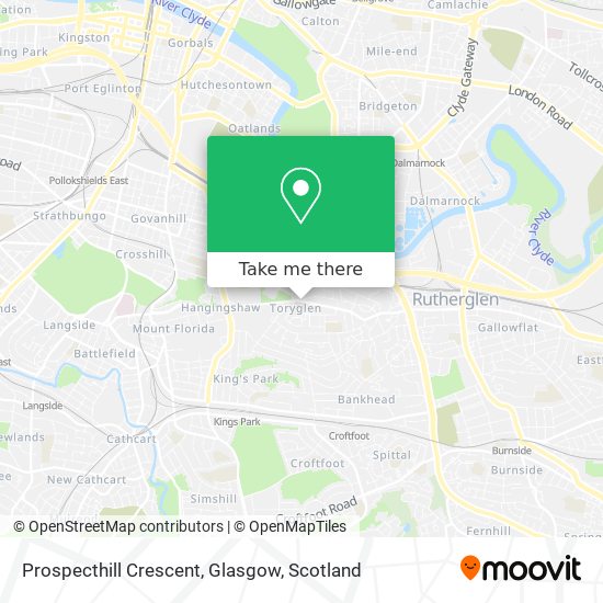 Prospecthill Crescent, Glasgow map