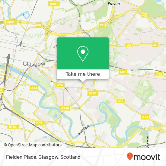 Fielden Place, Glasgow map