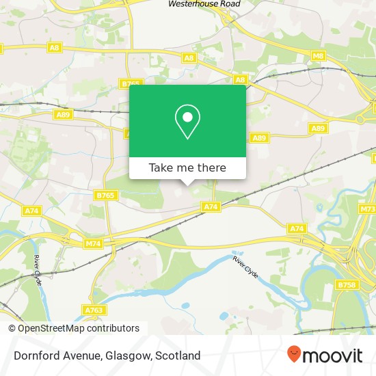 Dornford Avenue, Glasgow map