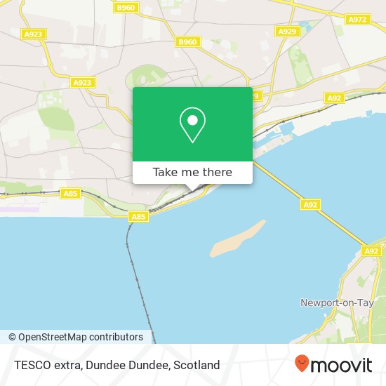 TESCO extra, Dundee Dundee map