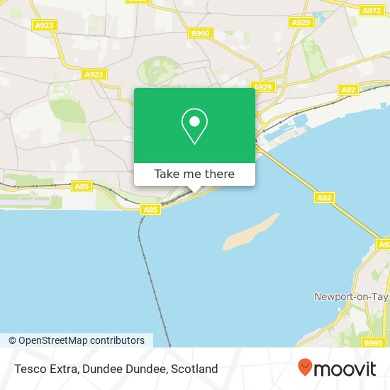 Tesco Extra, Dundee Dundee map