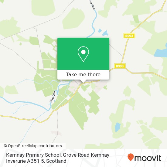 Kemnay Primary School, Grove Road Kemnay Inverurie AB51 5 map