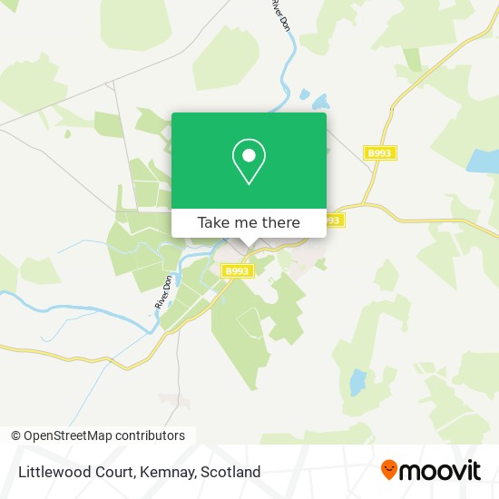 Littlewood Court, Kemnay map