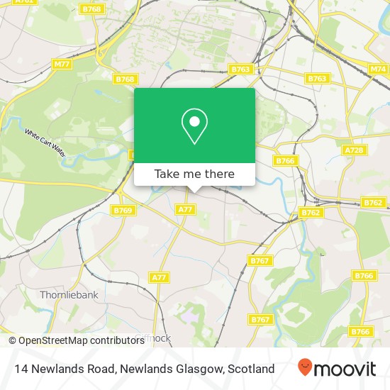 14 Newlands Road, Newlands Glasgow map
