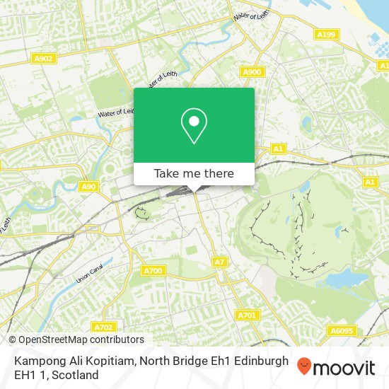 Kampong Ali Kopitiam, North Bridge Eh1 Edinburgh EH1 1 map