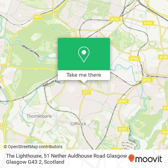 The Lighthouse, 51 Nether Auldhouse Road Glasgow Glasgow G43 2 map