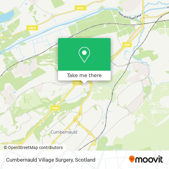 Cumbernauld Village Surgery map