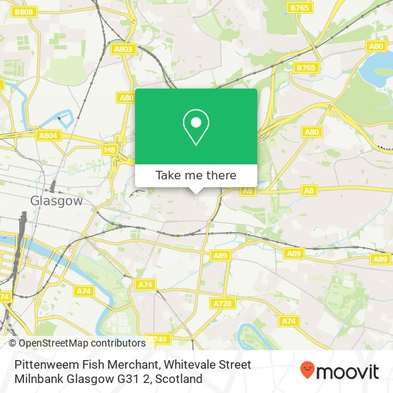Pittenweem Fish Merchant, Whitevale Street Milnbank Glasgow G31 2 map