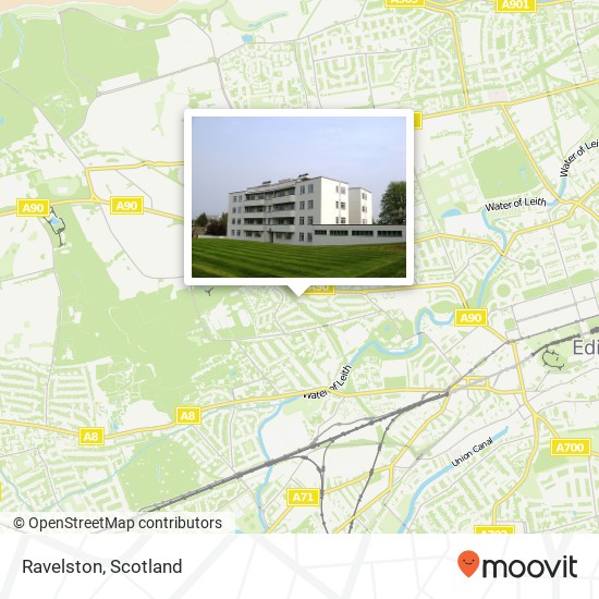 Ravelston map