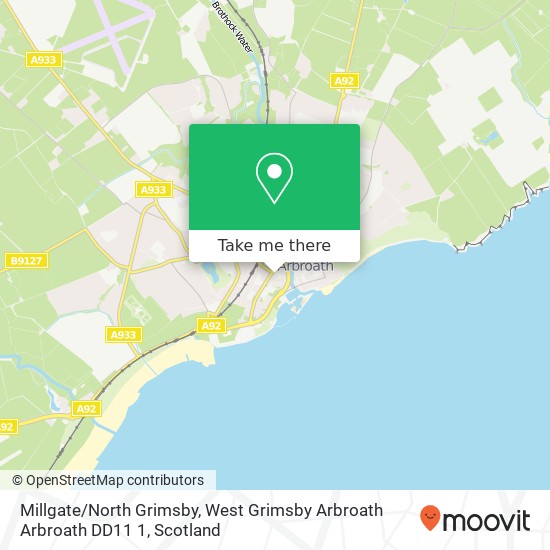 Millgate / North Grimsby, West Grimsby Arbroath Arbroath DD11 1 map