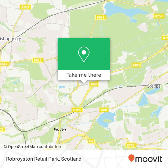 Robroyston Retail Park map