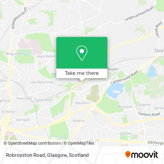 Robroyston Road, Glasgow map