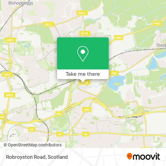 Robroyston Road map