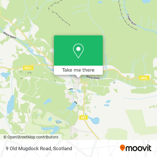 9 Old Mugdock Road map