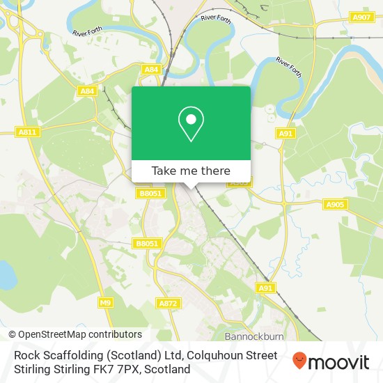 Rock Scaffolding (Scotland) Ltd, Colquhoun Street Stirling Stirling FK7 7PX map