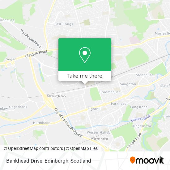 Bankhead Drive, Edinburgh map