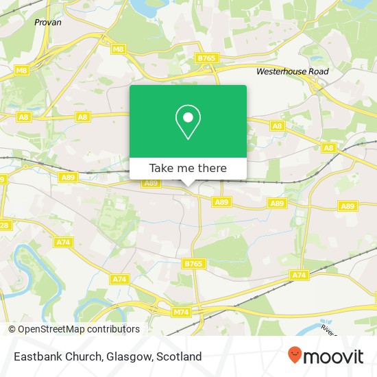 Eastbank Church, Glasgow map