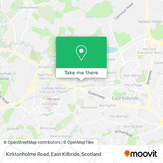 Kirktonholme Road, East Kilbride map