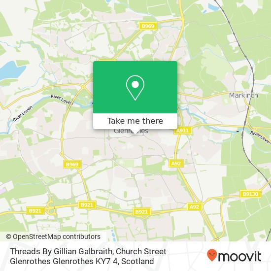 Threads By Gillian Galbraith, Church Street Glenrothes Glenrothes KY7 4 map