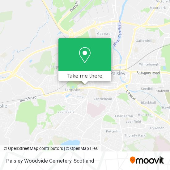 Paisley Woodside Cemetery map