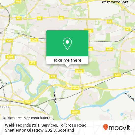 Weld-Tec Industrial Services, Tollcross Road Shettleston Glasgow G32 8 map