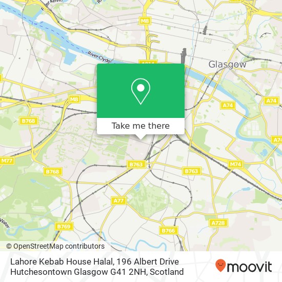 Lahore Kebab House Halal, 196 Albert Drive Hutchesontown Glasgow G41 2NH map