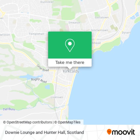 Downie Lounge and Hunter Hall map