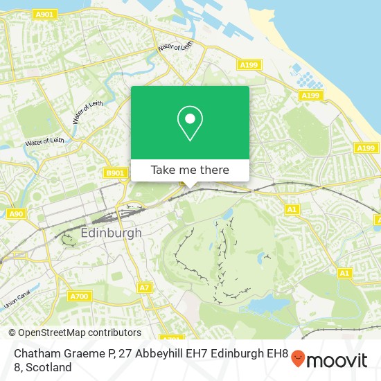 Chatham Graeme P, 27 Abbeyhill EH7 Edinburgh EH8 8 map