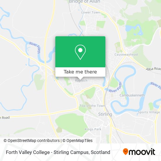 Forth Valley College - Stirling Campus map