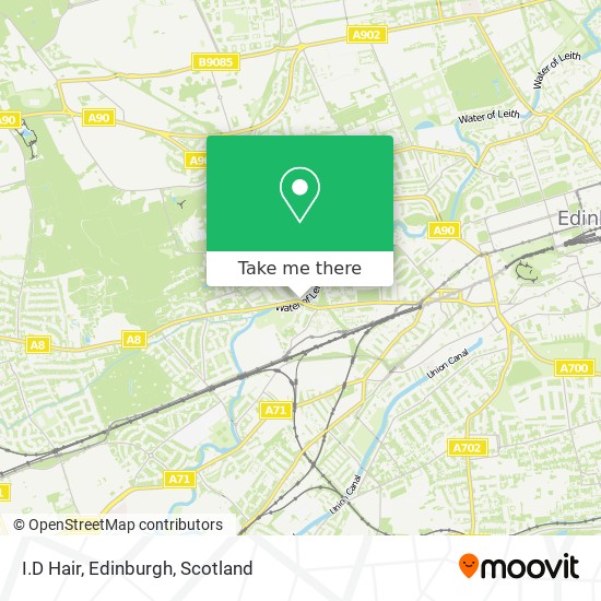 I.D Hair, Edinburgh map