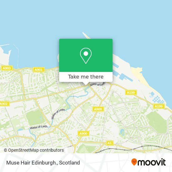 Muse Hair Edinburgh. map