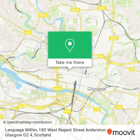 Language Within, 180 West Regent Street Anderston Glasgow G2 4 map