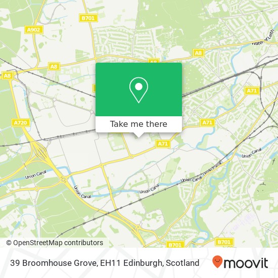 39 Broomhouse Grove, EH11 Edinburgh map