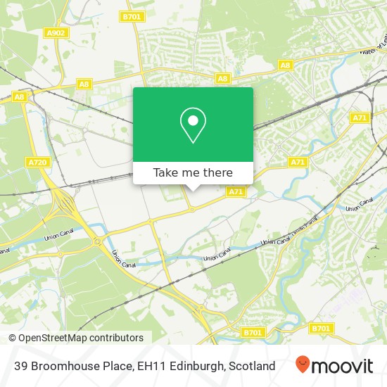 39 Broomhouse Place, EH11 Edinburgh map
