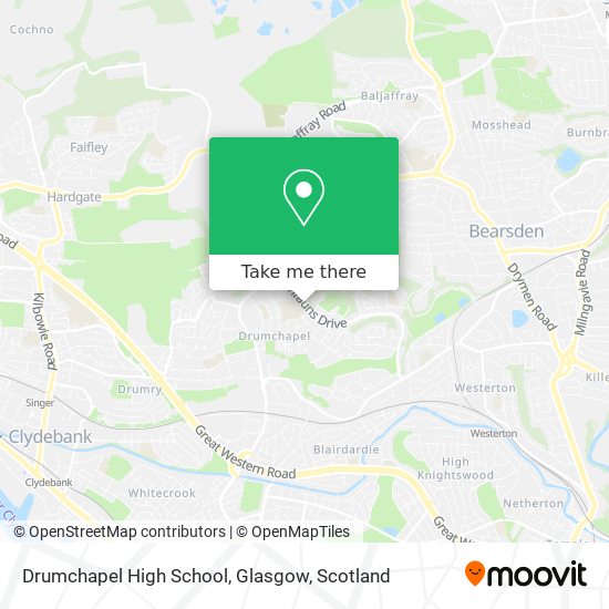 Drumchapel High School, Glasgow map