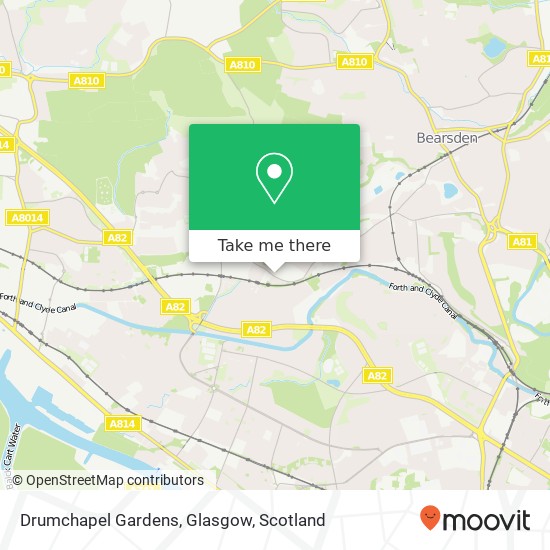 Drumchapel Gardens, Glasgow map
