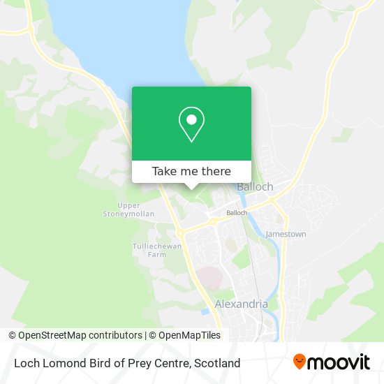 Loch Lomond Bird of Prey Centre map