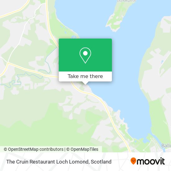 The Cruin Restaurant Loch Lomond map