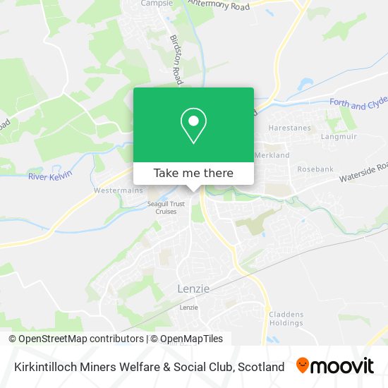 Kirkintilloch Miners Welfare & Social Club map