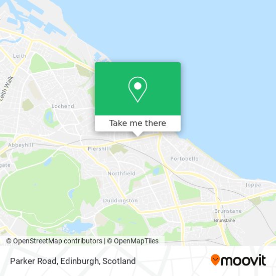 Parker Road, Edinburgh map