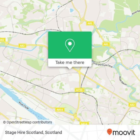 Stage Hire Scotland map