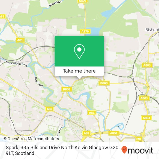 Spark, 335 Bilsland Drive North Kelvin Glasgow G20 9LT map
