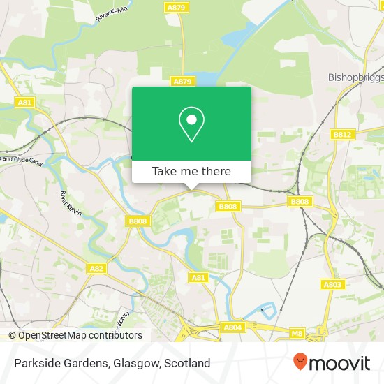 Parkside Gardens, Glasgow map