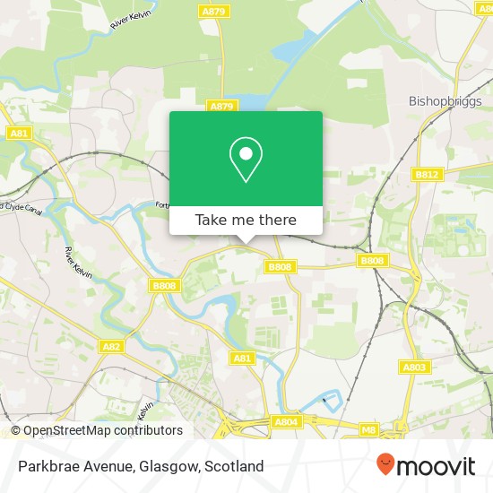 Parkbrae Avenue, Glasgow map